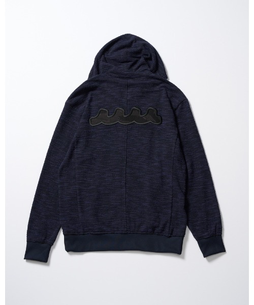 wjk（ダヴルジェイケイ）の「knit jacquard relax parker（パーカー・メンズ・ブラック/ネイビー・SMALL/MEDIUM/LARGE/X-LARGE）」の6枚目の写真