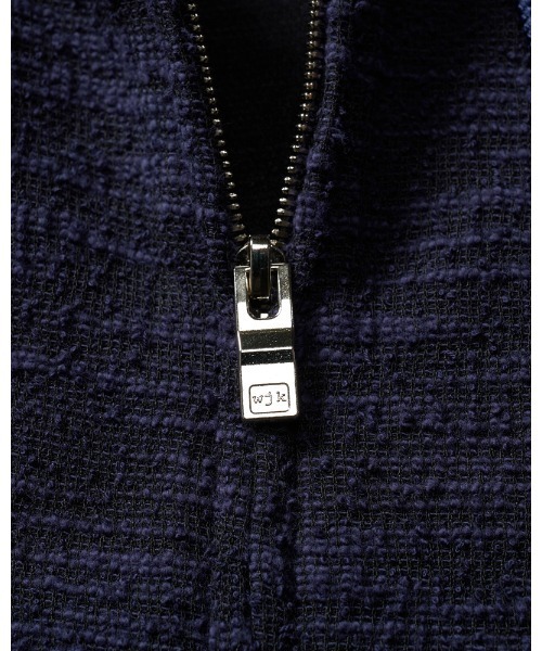 wjk（ダヴルジェイケイ）の「knit jacquard relax parker（パーカー・メンズ・ブラック/ネイビー・SMALL/MEDIUM/LARGE/X-LARGE）」の8枚目の写真