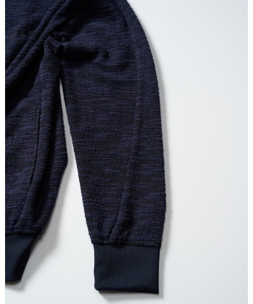 wjk（ダヴルジェイケイ）の「knit jacquard relax parker（パーカー・メンズ・ブラック/ネイビー・SMALL/MEDIUM/LARGE/X-LARGE）」の11枚目の写真