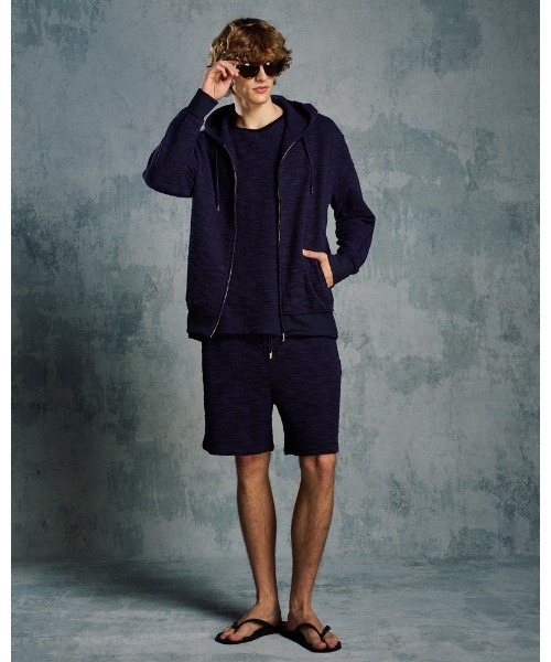 wjk（ダヴルジェイケイ）の「knit jacquard relax parker（パーカー・メンズ・ブラック/ネイビー・SMALL/MEDIUM/LARGE/X-LARGE）」の21枚目の写真