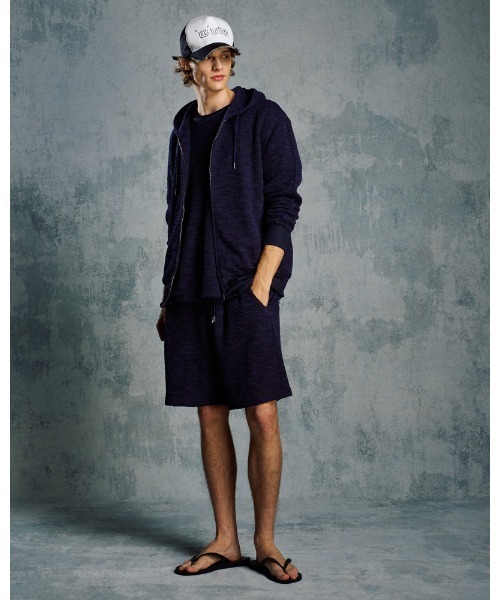 wjk（ダヴルジェイケイ）の「knit jacquard relax parker（パーカー・メンズ・ブラック/ネイビー・SMALL/MEDIUM/LARGE/X-LARGE）」の22枚目の写真