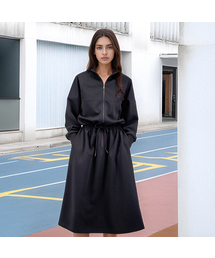 ACUD | Half Zip-up String Dress _Black(ワンピース)