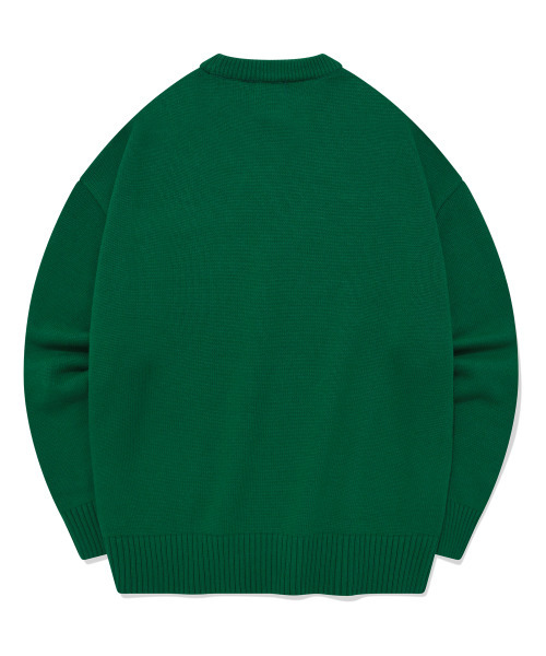 COVERNAT(カバーナット)の「ミドルCロゴクルーネックニットグリーン(ニット/セーター・レディース・その他・S/M/L/XS)」の2枚目の写真