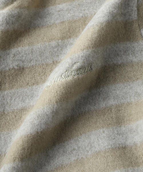 PULP/417EDIFICE(パルプフォーワンセブンエディフィス)の「【Geek Office / ギークオフィス】JUST! / STRIPED KNIT CARDIGAN(カーディガン/ボレロ・レディース・チャコールグレー・FREE)」の8枚目の写真