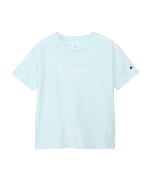 Champion(チャンピオン)の「【Champion/チャンピオン】レディース ショートスリーブTシャツ(Tシャツ/カットソー・レディース・ブルー系その他3/ライトピンク/ブラック/ホワイト・LARGE/MEDIUM)」の3枚目の写真