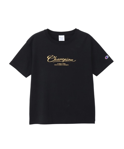 Champion(チャンピオン)の「【Champion/チャンピオン】レディース ショートスリーブTシャツ(Tシャツ/カットソー・レディース・ブルー系その他3/ライトピンク/ブラック/ホワイト・LARGE/MEDIUM)」の2枚目の写真
