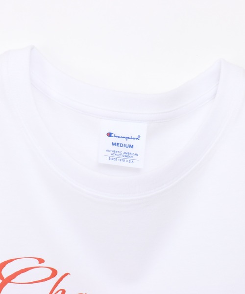 Champion(チャンピオン)の「【Champion/チャンピオン】レディース ショートスリーブTシャツ(Tシャツ/カットソー・レディース・ブルー系その他3/ライトピンク/ブラック/ホワイト・LARGE/MEDIUM)」の15枚目の写真