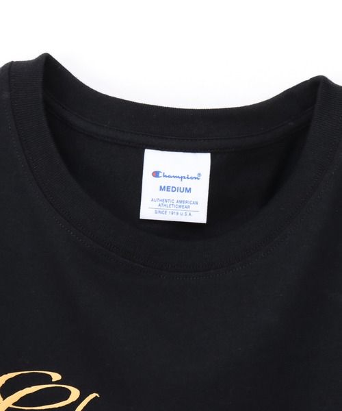 Champion(チャンピオン)の「【Champion/チャンピオン】レディース ショートスリーブTシャツ(Tシャツ/カットソー・レディース・ブルー系その他3/ライトピンク/ブラック/ホワイト・LARGE/MEDIUM)」の18枚目の写真