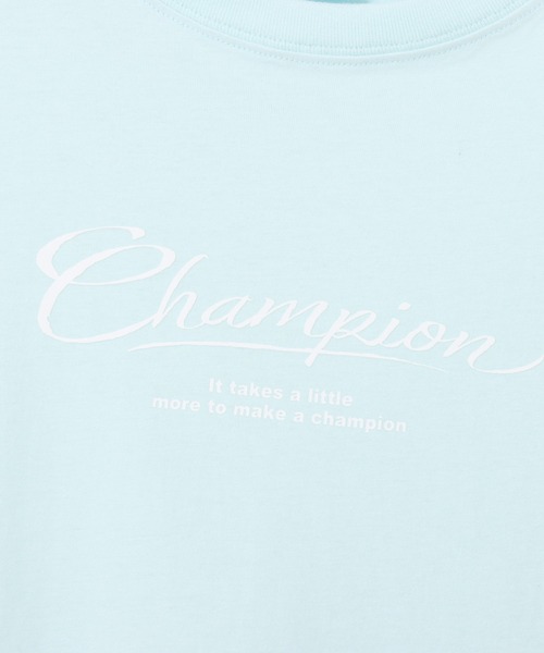 Champion(チャンピオン)の「【Champion/チャンピオン】レディース ショートスリーブTシャツ(Tシャツ/カットソー・レディース・ブルー系その他3/ライトピンク/ブラック/ホワイト・LARGE/MEDIUM)」の19枚目の写真
