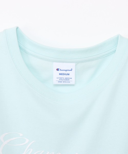 Champion(チャンピオン)の「【Champion/チャンピオン】レディース ショートスリーブTシャツ(Tシャツ/カットソー・レディース・ブルー系その他3/ライトピンク/ブラック/ホワイト・LARGE/MEDIUM)」の21枚目の写真