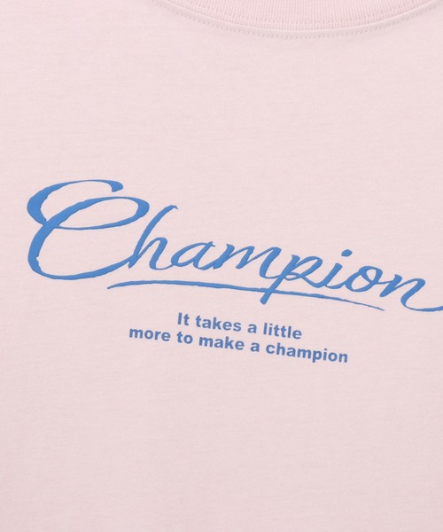 Champion(チャンピオン)の「【Champion/チャンピオン】レディース ショートスリーブTシャツ(Tシャツ/カットソー・レディース・ブルー系その他3/ライトピンク/ブラック/ホワイト・LARGE/MEDIUM)」の22枚目の写真