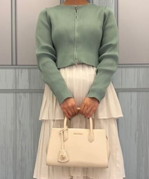 SAMANTHAVEGA(サマンサベガ)の「ロゴ金具ハンドバッグ(ハンドバッグ・レディース・ピンク/ダルブルー系/ブラック/オフホワイト・FREE)」の2枚目の写真