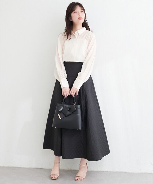 natural couture(ナチュラルクチュール)の「〈osono〉ビスチェ+シャツSET(シャツ/ブラウス・レディース・アイボリー/ピンク/モカ/サックスブルー・FREE)」の14枚目の写真