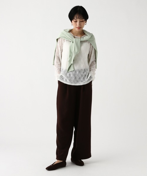 Elura（エルーラ）の「総レースカットソー/656402（Tシャツ/カットソー・レディース・ブラック/オフホワイト・FREE）」の22枚目の写真