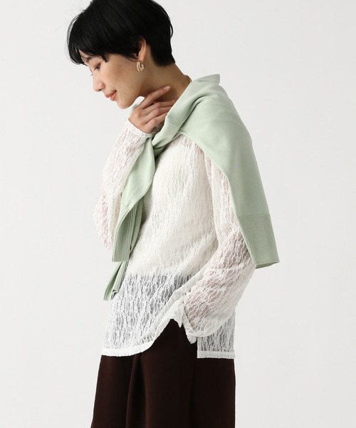 Elura（エルーラ）の「総レースカットソー/656402（Tシャツ/カットソー・レディース・ブラック/オフホワイト・FREE）」の21枚目の写真