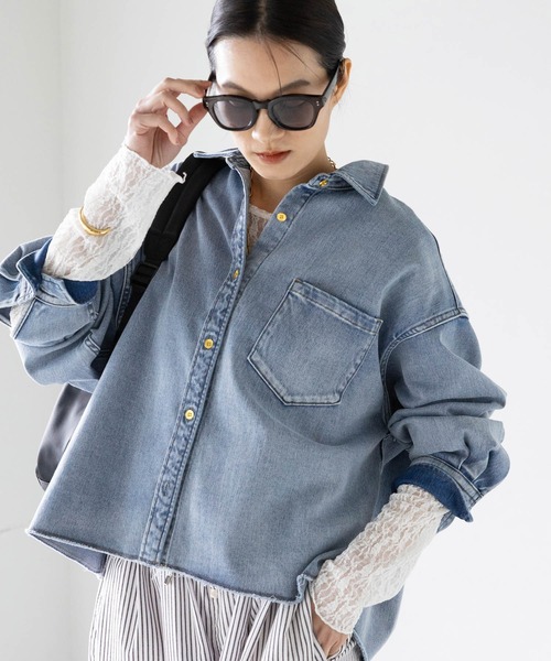 Elura（エルーラ）の「総レースカットソー/656402（Tシャツ/カットソー・レディース・ブラック/オフホワイト・FREE）」の7枚目の写真