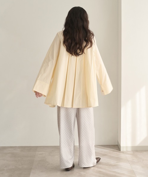 apres jour clair(アプレジュールクレア)の「【apres jour clair】プリーツチュニックシャツ(シャツ/ブラウス・レディース・ピンク/クリーム/オフホワイト/ブルー・フリー/X-LARGE)」の22枚目の写真