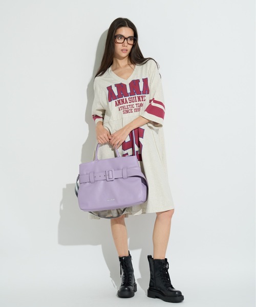 anna sui nyc(アナ スイ エヌ ワイ シー)の「レトロベルトバッグ(ショルダーバッグ・レディース・ラベンダー/グリーン/ブラック・FREE)」の19枚目の写真