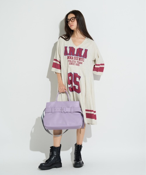 anna sui nyc(アナ スイ エヌ ワイ シー)の「レトロベルトバッグ(ショルダーバッグ・レディース・ラベンダー/グリーン/ブラック・FREE)」の18枚目の写真
