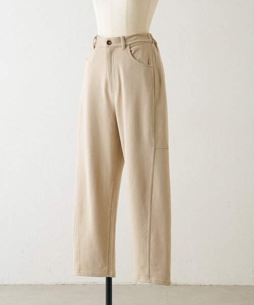 BEARDSLEY（ビアズリー）の「コットン裏毛バレルパンツ（その他パンツ・レディース・ベージュ/チャコールグレー・1/0）」の19枚目の写真