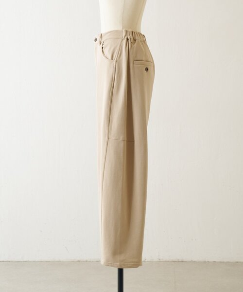 BEARDSLEY（ビアズリー）の「コットン裏毛バレルパンツ（その他パンツ・レディース・ベージュ/チャコールグレー・1/0）」の20枚目の写真