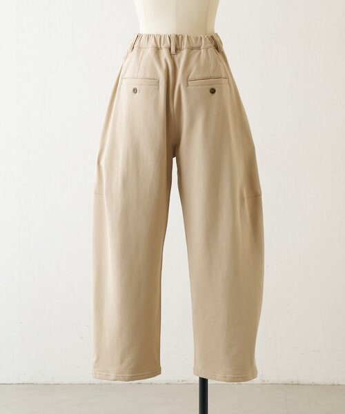 BEARDSLEY（ビアズリー）の「コットン裏毛バレルパンツ（その他パンツ・レディース・ベージュ/チャコールグレー・1/0）」の21枚目の写真