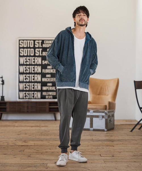 CAMBIO（カンビオ）の「mp14599-Slacks Fabric Jogger Pants  スラックスジョガーパンツ(S60126cmb)（スラックス・メンズ・ブラック/チャコールグレー/ベージュ/カーキ系・S/M/L）」の13枚目の写真