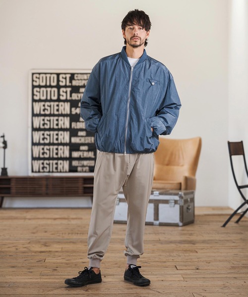 CAMBIO（カンビオ）の「mp14599-Slacks Fabric Jogger Pants  スラックスジョガーパンツ(S60126cmb)（スラックス・メンズ・ブラック/チャコールグレー/ベージュ/カーキ系・S/M/L）」の20枚目の写真