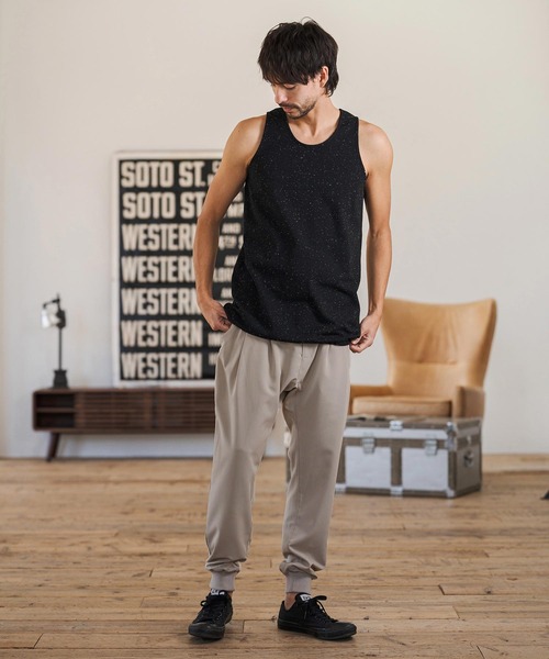 CAMBIO（カンビオ）の「mp14599-Slacks Fabric Jogger Pants  スラックスジョガーパンツ(S60126cmb)（スラックス・メンズ・ブラック/チャコールグレー/ベージュ/カーキ系・S/M/L）」の22枚目の写真