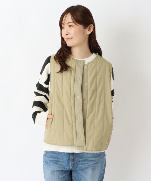one'sterrace(ワンズテラス)の「撥水ワッシャー リバーシブルベスト(その他アウター・レディース・ベージュ系その他7/グレー系その他7/オリーブ系3・02)」の19枚目の写真