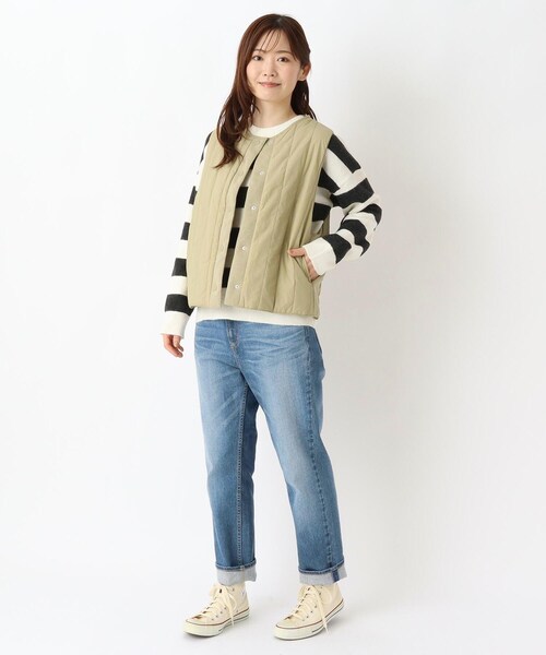 one'sterrace(ワンズテラス)の「撥水ワッシャー リバーシブルベスト(その他アウター・レディース・ベージュ系その他7/グレー系その他7/オリーブ系3・02)」の11枚目の写真