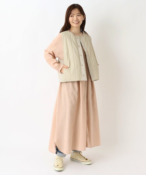one'sterrace(ワンズテラス)の「撥水ワッシャー リバーシブルベスト(その他アウター・レディース・ベージュ系その他7/グレー系その他7/オリーブ系3・02)」の14枚目の写真