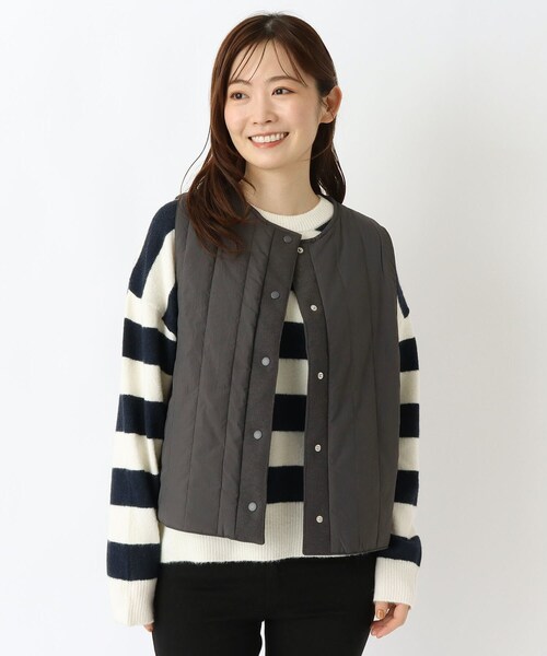 one'sterrace(ワンズテラス)の「撥水ワッシャー リバーシブルベスト(その他アウター・レディース・ベージュ系その他7/グレー系その他7/オリーブ系3・02)」の16枚目の写真