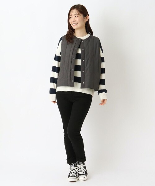 one'sterrace(ワンズテラス)の「撥水ワッシャー リバーシブルベスト(その他アウター・レディース・ベージュ系その他7/グレー系その他7/オリーブ系3・02)」の18枚目の写真