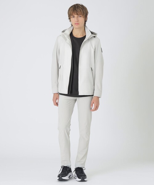 BLACK LABEL CRESTBRIDGE（ブラックレーベル・クレストブリッジ）の「【BLACK lab.】シャドーチェックハイブリッドパーカー（ブルゾン・メンズ・ホワイト系その他/ネイビー/グレー系その他2・XL/L/M）」の4枚目の写真