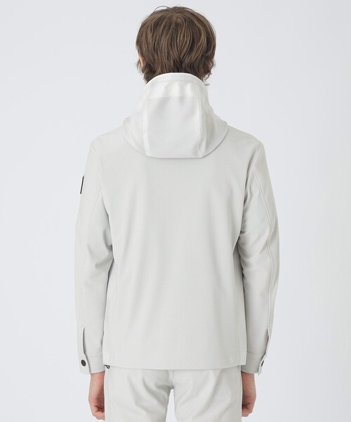 BLACK LABEL CRESTBRIDGE（ブラックレーベル・クレストブリッジ）の「【BLACK lab.】シャドーチェックハイブリッドパーカー（ブルゾン・メンズ・ホワイト系その他/ネイビー/グレー系その他2・XL/L/M）」の7枚目の写真