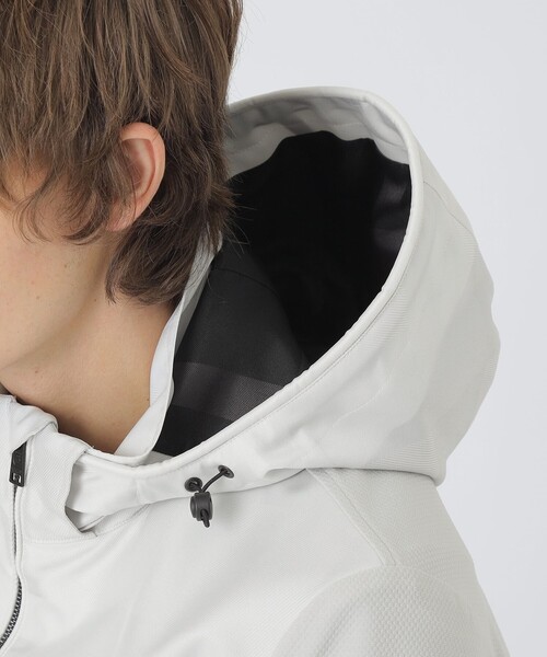 BLACK LABEL CRESTBRIDGE（ブラックレーベル・クレストブリッジ）の「【BLACK lab.】シャドーチェックハイブリッドパーカー（ブルゾン・メンズ・ホワイト系その他/ネイビー/グレー系その他2・XL/L/M）」の8枚目の写真