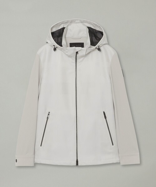 BLACK LABEL CRESTBRIDGE（ブラックレーベル・クレストブリッジ）の「【BLACK lab.】シャドーチェックハイブリッドパーカー（ブルゾン・メンズ・ホワイト系その他/ネイビー/グレー系その他2・XL/L/M）」の13枚目の写真