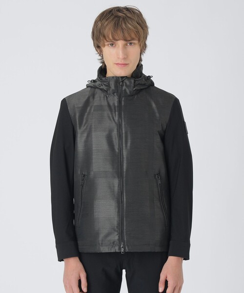 BLACK LABEL CRESTBRIDGE（ブラックレーベル・クレストブリッジ）の「【BLACK lab.】シャドーチェックハイブリッドパーカー（ブルゾン・メンズ・ホワイト系その他/ネイビー/グレー系その他2・XL/L/M）」の15枚目の写真