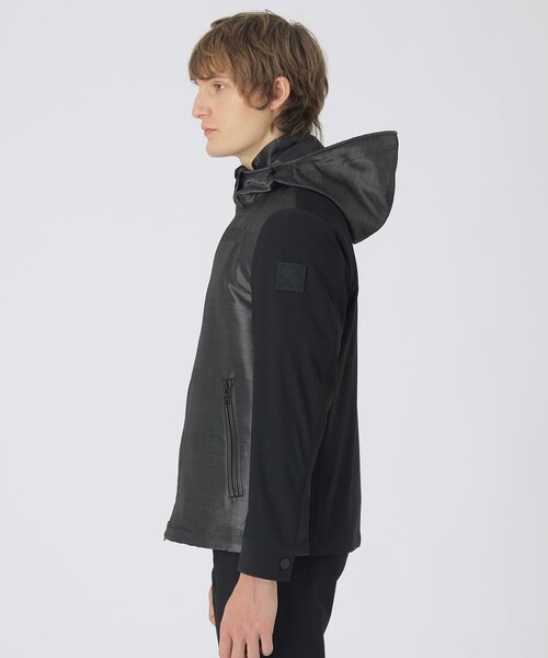 BLACK LABEL CRESTBRIDGE（ブラックレーベル・クレストブリッジ）の「【BLACK lab.】シャドーチェックハイブリッドパーカー（ブルゾン・メンズ・ホワイト系その他/ネイビー/グレー系その他2・XL/L/M）」の16枚目の写真