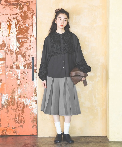 niko and...（ニコアンド）の「フロントプリーツハーフパンツ（その他パンツ・レディース・グレー/ブラック・LARGE/MEDIUM）」の20枚目の写真