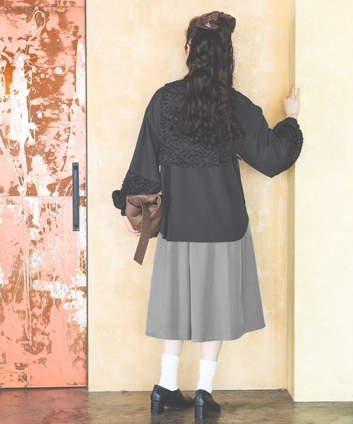 niko and...（ニコアンド）の「フロントプリーツハーフパンツ（その他パンツ・レディース・グレー/ブラック・LARGE/MEDIUM）」の22枚目の写真