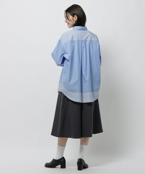 niko and...（ニコアンド）の「フロントプリーツハーフパンツ（その他パンツ・レディース・グレー/ブラック・LARGE/MEDIUM）」の6枚目の写真