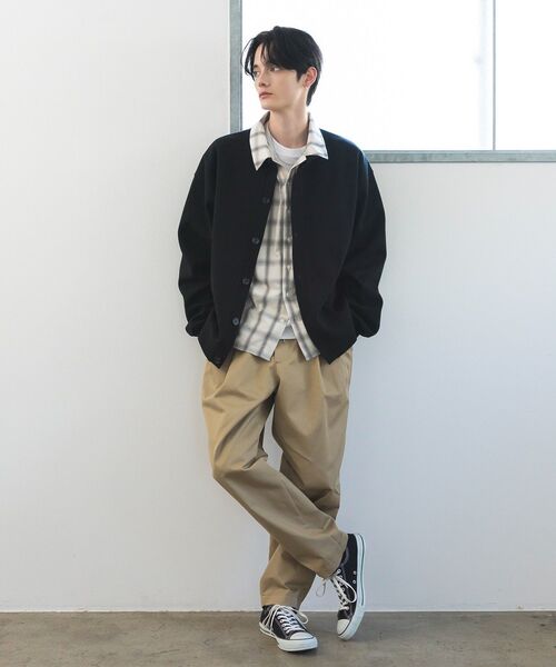 CRAFT STANDARD BOUTIQUE（クラフトスタンダードブティック）の「イージーワイドテーパードパンツ（その他パンツ・メンズ・ベージュ/ブラック/カーキ・M/L）」の10枚目の写真