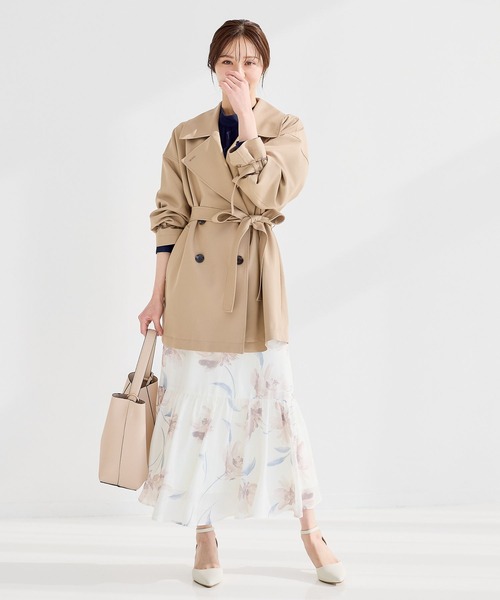 Andemiu(アンデミュウ)の「アートフラワーフレアスカート639353(スカート・レディース・アイボリー/ネイビー・SMALL/MEDIUM)」の16枚目の写真