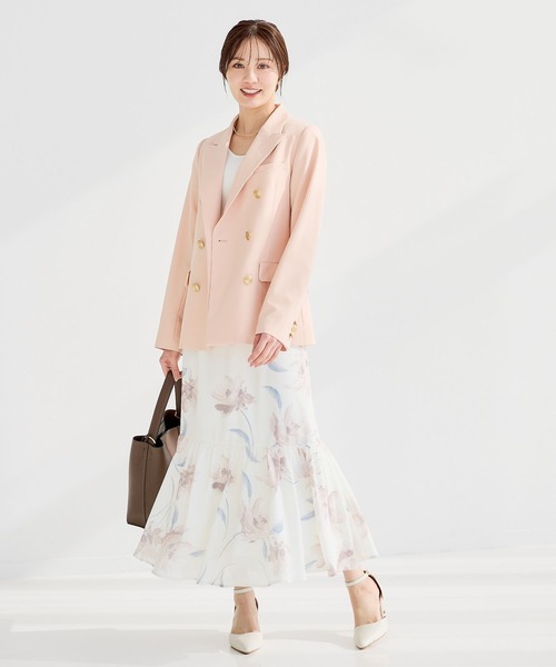 Andemiu(アンデミュウ)の「アートフラワーフレアスカート639353(スカート・レディース・アイボリー/ネイビー・SMALL/MEDIUM)」の17枚目の写真