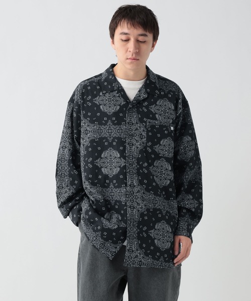 GEORGE'S(ジョージズ)の「ペイズリー柄シャツ(シャツ/ブラウス・メンズ・サックスブルー/ダークネイビー・MEDIUM/LARGE)」の2枚目の写真