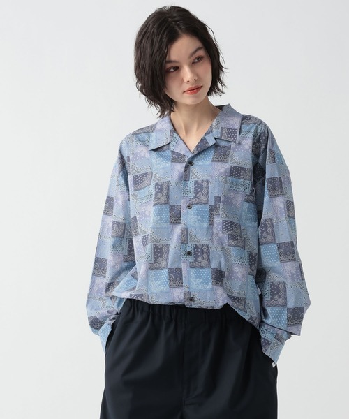 GEORGE'S(ジョージズ)の「ペイズリー柄シャツ(シャツ/ブラウス・メンズ・サックスブルー/ダークネイビー・MEDIUM/LARGE)」の6枚目の写真