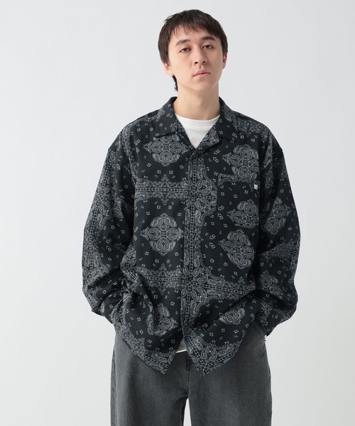 GEORGE'S(ジョージズ)の「ペイズリー柄シャツ(シャツ/ブラウス・メンズ・サックスブルー/ダークネイビー・MEDIUM/LARGE)」の12枚目の写真