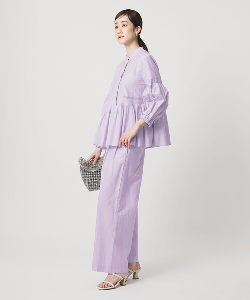 UNITED ARROWS（ユナイテッドアローズ）の「MANTECO POP ブラウス（シャツ/ブラウス・レディース・オフホワイト/ライラック/ダークグレー・38/36）」の14枚目の写真